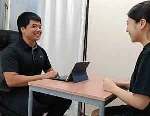 無料体験でのカウンセリング